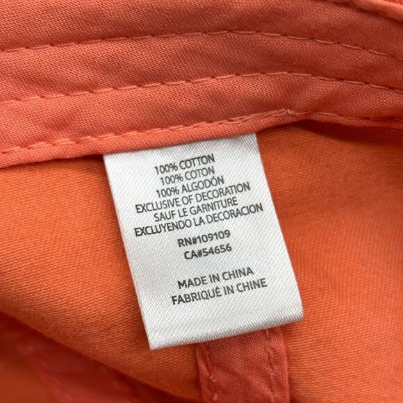 Life Is Good Flip Flops Embroidered Baseball Cap Coral Pink Adjustable Womns Hat - Picture 10 of 10